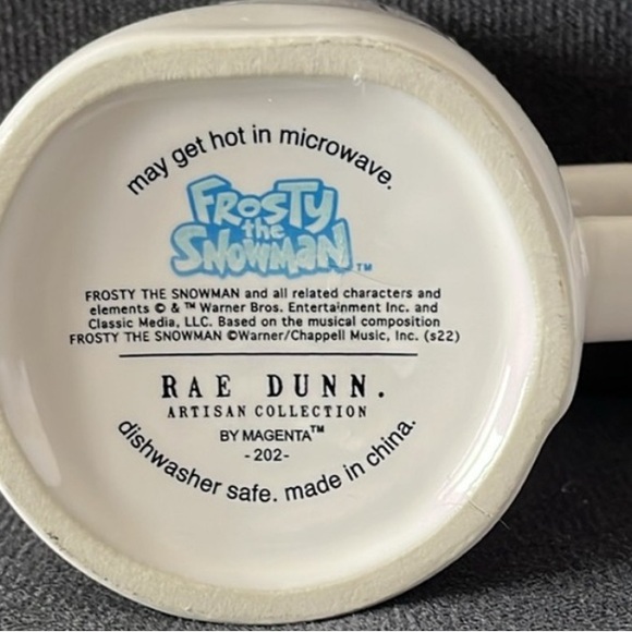 NEW Rae Dunn White Ceramic Mug - Frosty Design - Picture 3 of 4